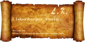 Liebenberger Kevin névjegykártya